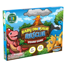 Springen High Five babydinosaurusredding! Co?eratief dinosaurusbordspel Kinderen vanaf 4 jaar Help dino's naar het eiland te racen. Gemakkelijk te le