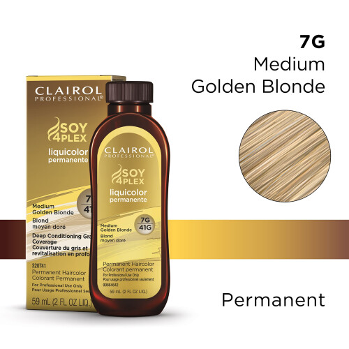 Clairol Clairol Professional Μόνιμο Liquicolor για Ξανθά Μαλλιά, 7g Μεσαίο Χρυσό Ξανθό, 2 oz 1