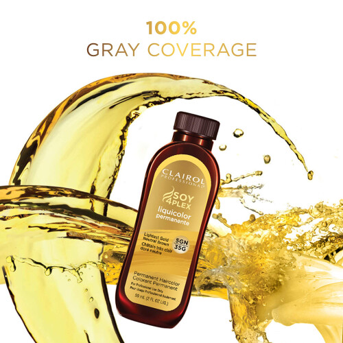 Clairol Clairol Professional Μόνιμο Liquicolor για Σκούρα Μαλλιά, 3n Μέτριο Ουδέτερο Καφέ, 2 oz 2