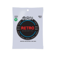 Martin Retro Acoustic Guitar Strings MM10 Extra-Light-Gauge Monel Nickel (6 STR)
