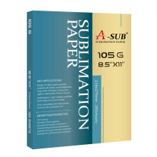 A-SUB sublimationspapir - 150 ark varmeoverfringspapir 8,5x11 tommer Kompatibel med inkjet sublimationsprinter 105g