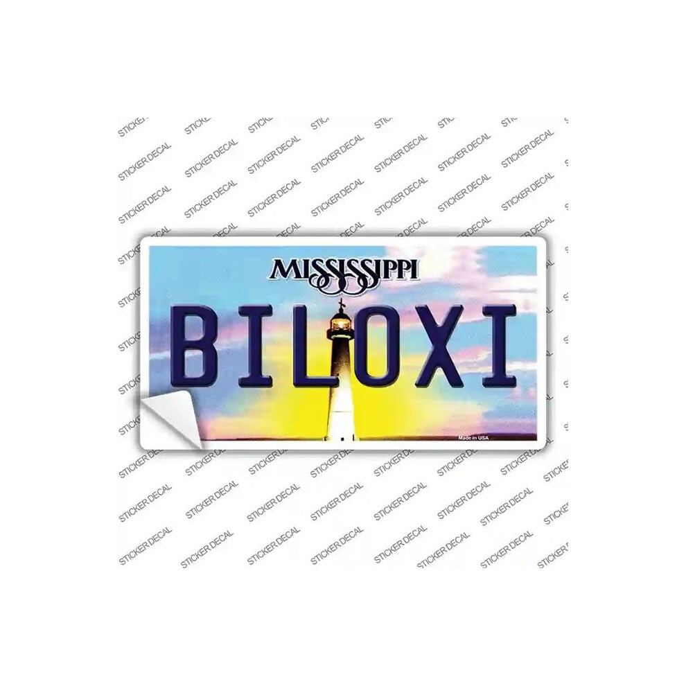 Smart Blonde Lp-6556S-L Biloxi Mississippi Novelty Sticker Decal - Large 731997959353