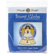 Angel Snow Globe Beaded Counted Cross Stitch Charmed Ornament Kit Mill Hill 2019 Snow Globes MH161935