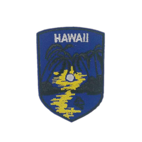 Cute-Patch Hawaii Beach Happy broderet jern p? patch hat n?l