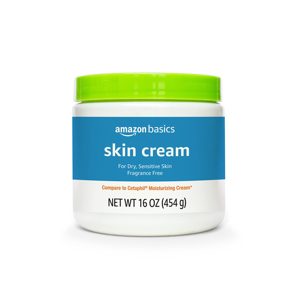 Amazon Basics Ultra Moisturizing Skin Cream for Dry & Sensitive Skin  Dermatologist Tested  Fragrance Free  16 Ounce  1 Pound (Pack of 1) (Previously