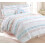 Cozy Line Home Fashions Ρόζ Μπλε Κοραλλί Λευκό Ρούχο 100% Βαμβακερό Κουβέρτα Κρεβατιού 1