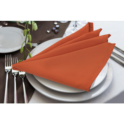Utopia Home [Pacote de 24, Laranja] Guardanapos de Tecido 17x17 Polegadas, 100% Poliéster, Laváveis e Reutilizáveis 2