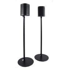ynVISION.DESIGN Fixed Height Floor Stand Compatible with Sonos One  One SL and Play:1 Speaker | 2 Pack | YN-ONE Pair (Black)