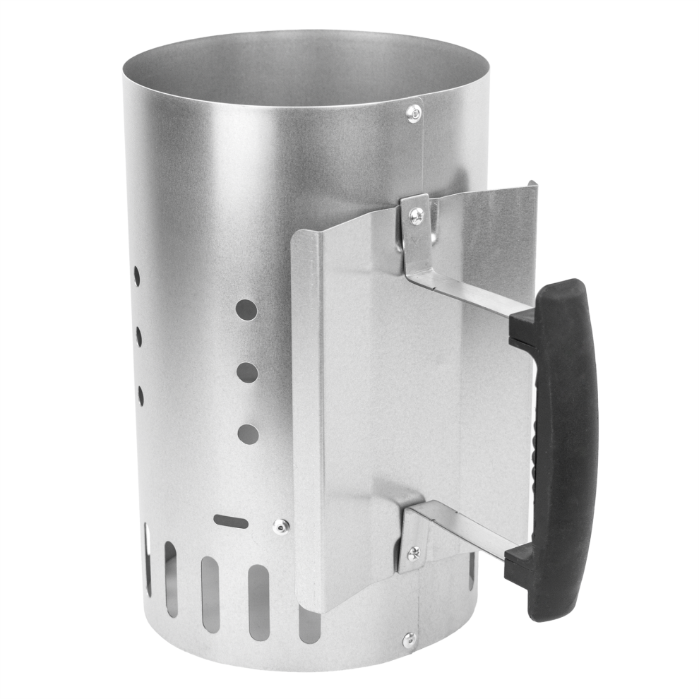 KCT Outdoor Charcoal Starter BBQ Quick Chimney Starter with Safety Handle - Large