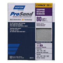 Norton ProSand 9"""" x 11"""" Sanding Sheets 80G 20 pack