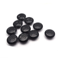 MY MIRONEY 10PCS Ventilação Circular Preta 0.8" Aço Inoxidável para Armário e Sapateira