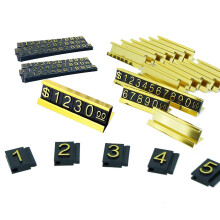 Sunnyzoo Pre o etiqueta ajust vel R tulo de metal VENDA DE VENDA METAL SPOPS 16 STANDS (GOLD)