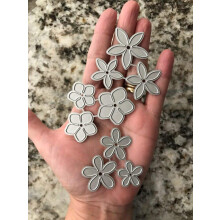 9 PC -uri Flori Frunze Cutt Dies Diy Scrapbooking Artist Artist Cutt Dies Stencils Scrapbooking DIY Carte de carte Carte de album Stencils Cut Di