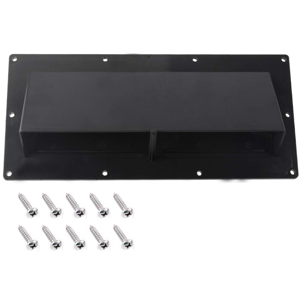 Gekufa Rv Range Hood Vent Cover Rv Stove Vent Cover/Rv Exhaust Vent Cover (Include 10 Pcs Screws) Black 792966610613