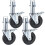BestEquip 4 Pack 5" Ρόδες Σκαλωσιάς με Διπλό Κλείδωμα και Βάρος 440LBS ανά Ρόδα 1
