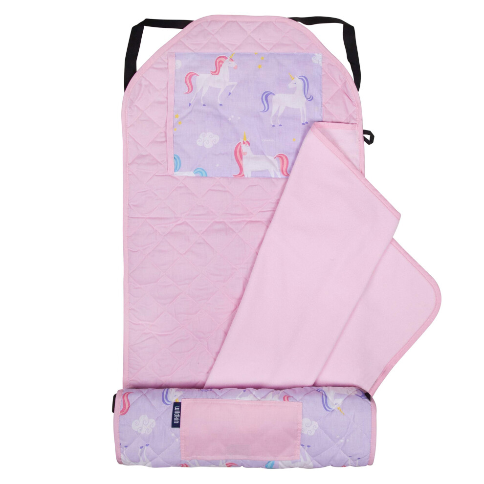 Wildkin Kids Modern Dep Mat Z Poduszka Wielokrotnego Uzytku Dla Chlopcw I Dziewczat Idealne Na Elementarna Mate Do Spania Ma Elastyczne Rozne Pa-image