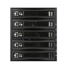 Istar i-Star BPU-350HD-BPL 3X 5.25 a 5X 3.5 2.5"""""""" 12 Gb/s HDD SSD Rack de intercambio en caliente