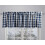 Aiking Cortinas de Janela - 2 Painéis de Estampa Xadrez para Cozinha com Bolso para Varão de 2.5 polegadas (56x16 polegadas) 2