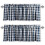 Aiking Cortinas de Janela - 2 Painéis de Estampa Xadrez para Cozinha com Bolso para Varão de 2.5 polegadas (56x16 polegadas) 1