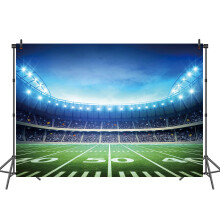 RUINI Football Field Photography Backdrop Football Field AuditoriumLight Themed Party Backdrop 9x6FT