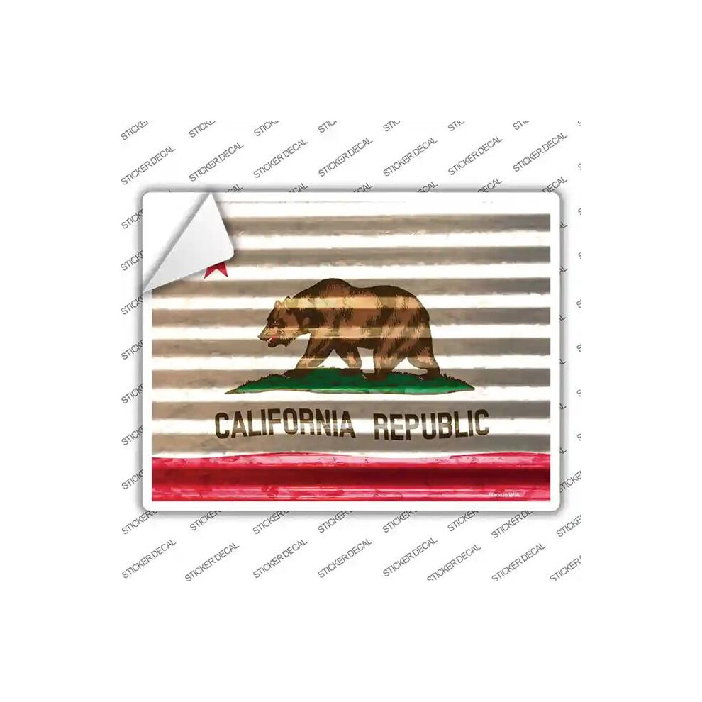 Smart Blonde P-2319S-L California Flag Novelty Rectangle Sticker Decal - Large 792636042164