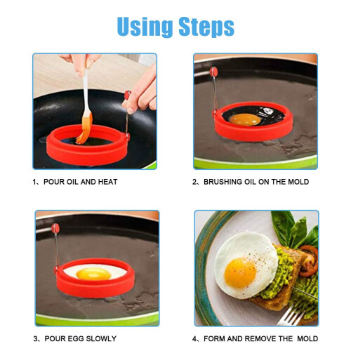 Anneaux d'oeuf d'oeuf en silicone moly 1