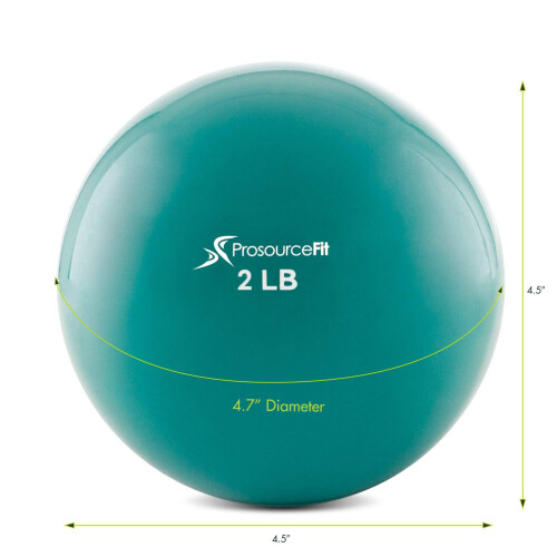 Bolas de Exercício Pesadas ProsourceFit para Pilates e Treino de Força, 2 lb a 8 lb 2