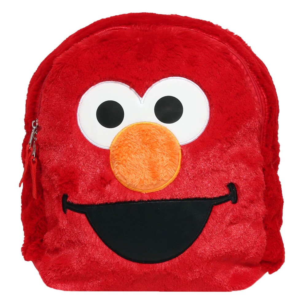 Sesame Street Plush Elmo Backpack for Toddlers  Boys  and Girls - for School or Travel - Small 12 Inch Size