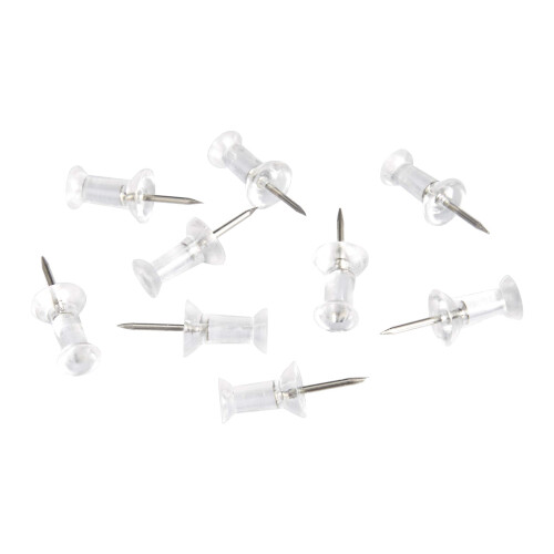 Amazon Amazon Basics Push Pins Tacks  Clear Plastic Head  Steel Point  200-Pack