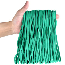 Coopay 180 Stck groe Gummibnder, robustes Mlleimerband, starke Gummibnder fr Brobedarf, Mlltonnen, Aktenordner, Gre 20,3 cm (grn)