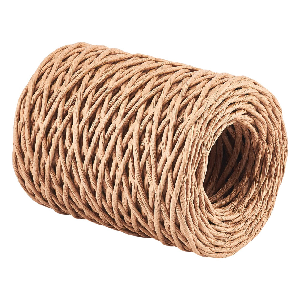 Chgcraft 2Mm 164Ft(50M) Floral Iron Bind Stem Wire Paper Wrapped Rattan Rope Rustic Paper Twine For Flower Bouquets Wedding Gift Wrap Weaving Basket V 670219291355