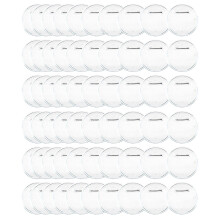 Yesland 60 Packs 2.4 Inch Acrylic Design Button - Clear Badges Kit with Pin Blank Button Pins for Craft Supplies Activities DIY Badges Office Sch