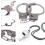 3 lontras 6PCS Algemas de Metal de 9.8 Polegadas para Crianças, Acessórios de Fantasia, Brindes de Festa 3