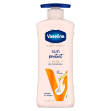 Vaseline Healthy Bright Sun Protection Body Lotion SPF 30 400 ml Daily Moisturizer for Dry Skin Gives Non-Greasy Glowing Skin - For Men & Women