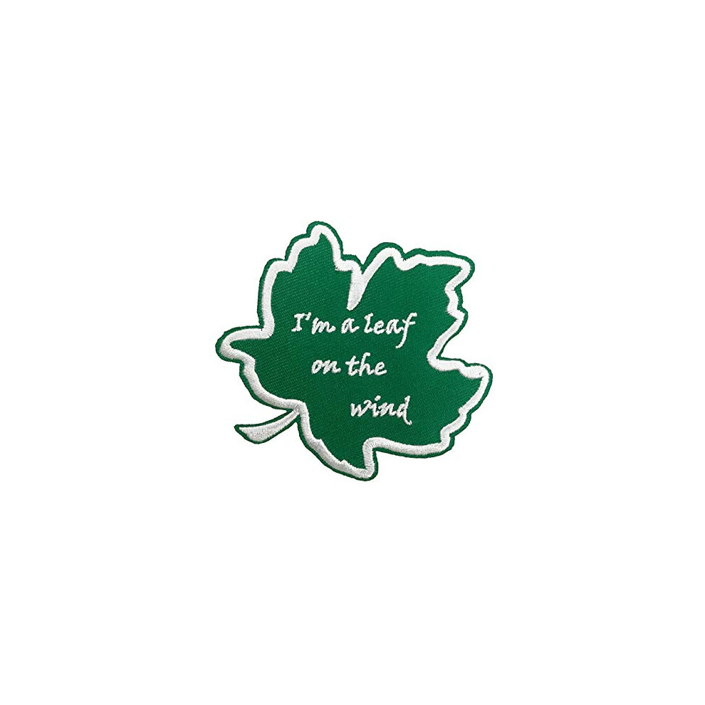 Patch mignon Je suis une feuille sur le vent Regardez comment je m'envole Patch brod    thermocollant Slogan Meme Hat Deco Badge