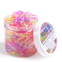 Hoyols 2000 Piccole Elastici per Capelli Multi Colore per Ragazze e Bambini