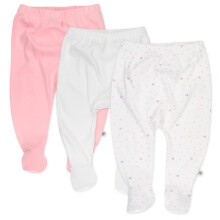 Unisexov    detsk    nohavicky HonestBaby s bodkami z organickej bavlny, 3 ks, velkost L, velkost L, velkost 6-9 mesiacov, US