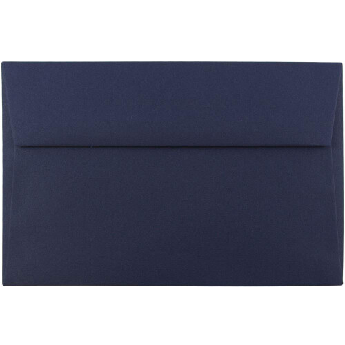 JAM PAPER A9 Πολυτελή Φάκελοι - 5 3/4 x 8 3/4 - Ναυτικό Μπλε - 100/Συσκευασία