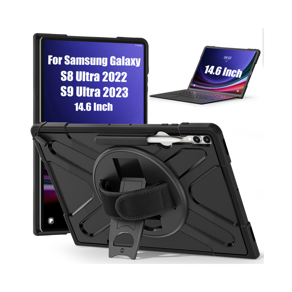 (, S9 Ultra 14.6 X916) Tablet Case For Samsung Galaxy Tab S8 S9 Ultra 14. Black 967854293340