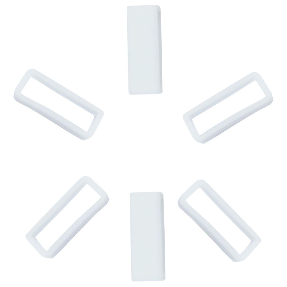 Khzbs, Passanti Per Cinturino In Gomma Di Silicone, 16 Mm, 18 Mm, 20 Mm, 22 Mm, 24 Mm, 26 Mm, Con Attrezzo Incluso 22Mm Infradito Colorati Estivi, Con Finte Perline-image