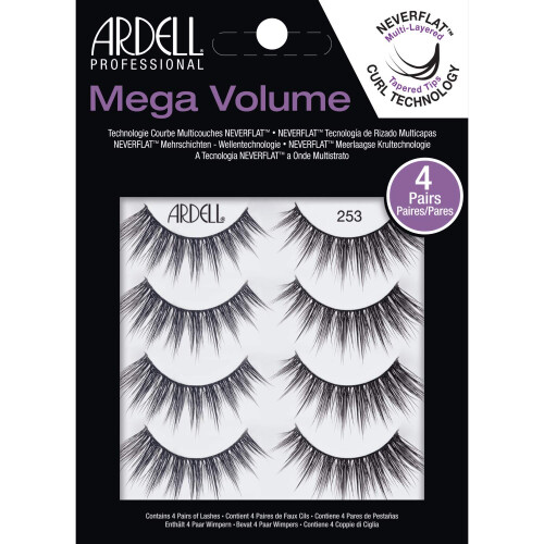 Ardell Ardell False Eyelashes Mega Volym 253 1 Pack (4 par per frpackning)
