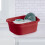 Sterilite Extra Large Multi-Functional Home 12-Quart Afwas Pan, Rood (8 Pack) 4