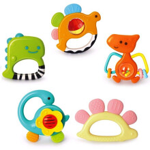 Yiosion Baby Rattles Sets Teether  Shaker  Grab and Spin Rattle  Musical Toy Set  Early Educational Toys Gifts for 3  6  9  12 Month Baby Infant  Newb