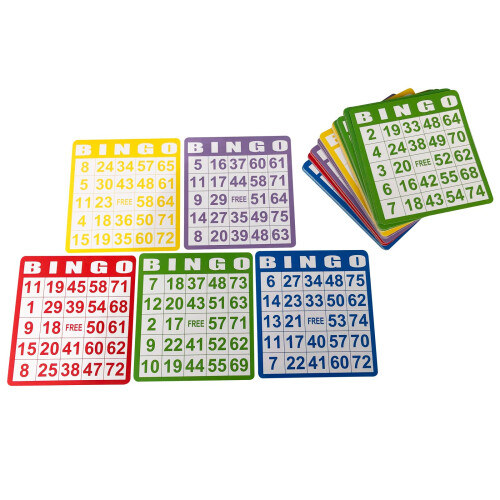 Yuanhe 50 Κάρτες Bingo - Σετ Παιχνιδιών για Παιδιά και Οικογένεια, Ιδανικό για Γιορτές 1