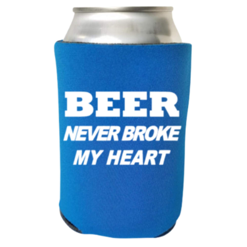 Capital City Can Can Can - Beer Never Break My Heart Funny Can Foler Gag Prezent (Niebieski)-image