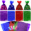 Sacos de celofane AnapoliZ 100 peas de cores misturadas (6 polegadas x 9 polegadas) | Sacos coloridos para violoncelo com laos torcidos | Sacos 4