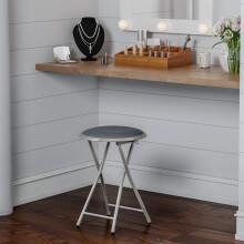 Banqueta Dobrável Lavish Home - Banqueta Sem Encosto de 18 Pol com Capacidade de 225lb