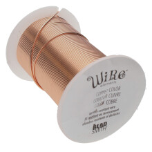 The Beadsmith Wire Elements 28-gauge gelakte aanslagbestendige koperdraad voor het maken van sieraden 40 Yard 36,58 meter spoel (koperkleur)
