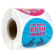 I Washed My Hands Sticker / 250 Kids Stickers/Children Reward 2"""" Stickers