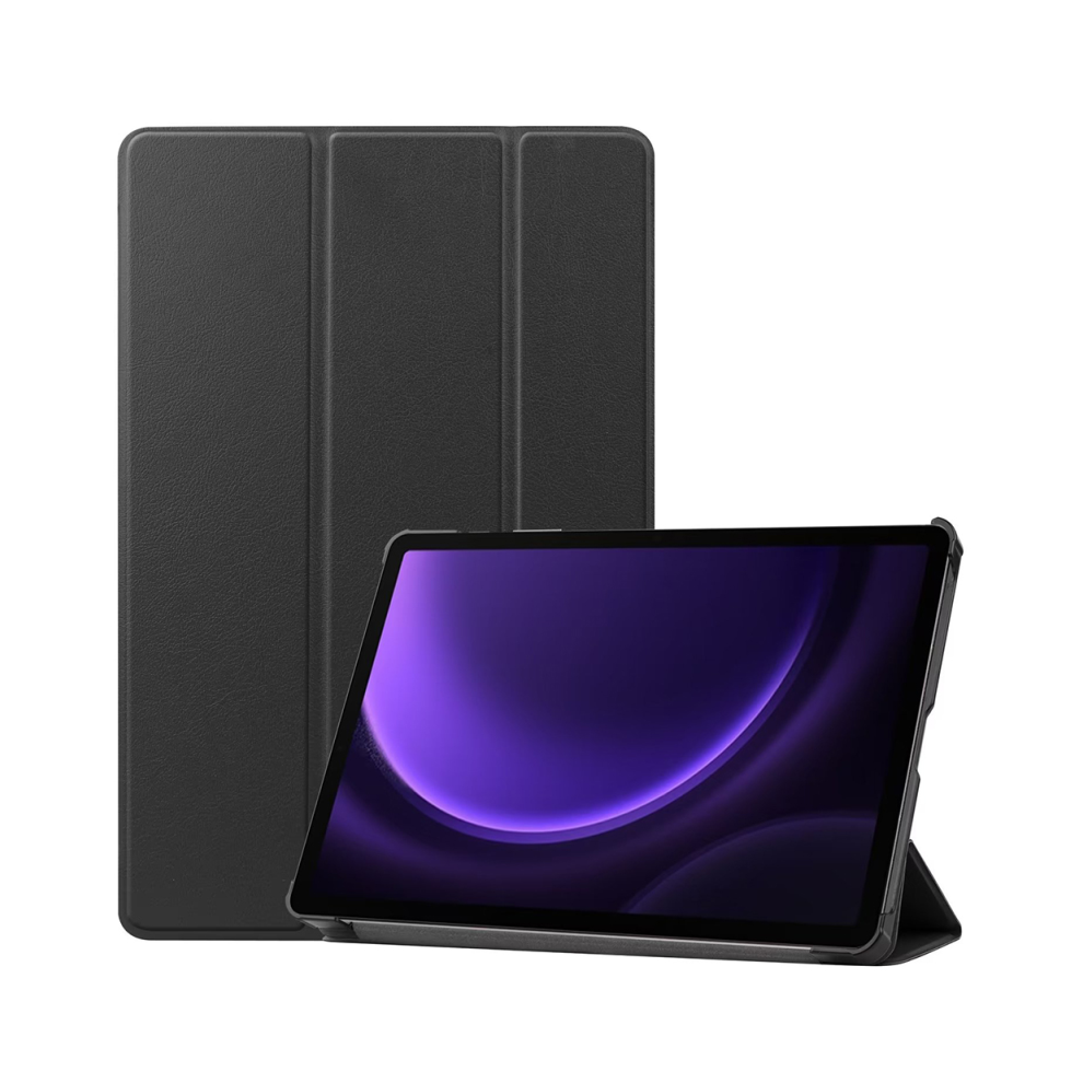 (Black) For Samsung Tab A9 Plus Case 11 Inch Tri-Fold Leah Black 967854313314